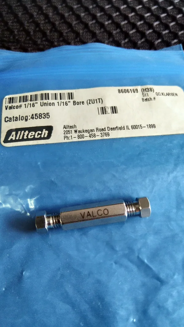 For 1/16 Inch Pipeline HPLC With Stainless Steel two-way Liquid Chromatography