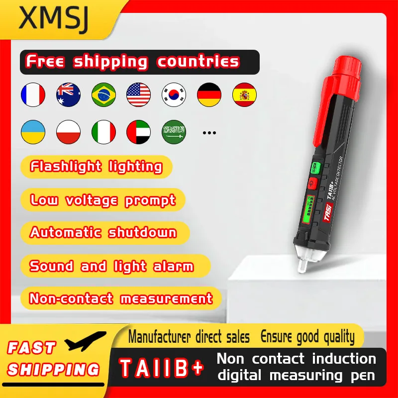 Digital display test pen TA11B+electrician non-contact line detection, test pen