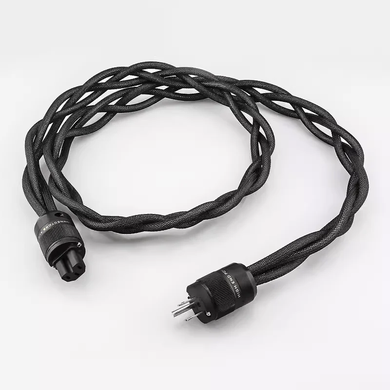 

Made of 3 OCC Silver plated HIFI Power cable US/EU AC Audiophile audio amplifier DAC filter Schuko Power Cord Power Line