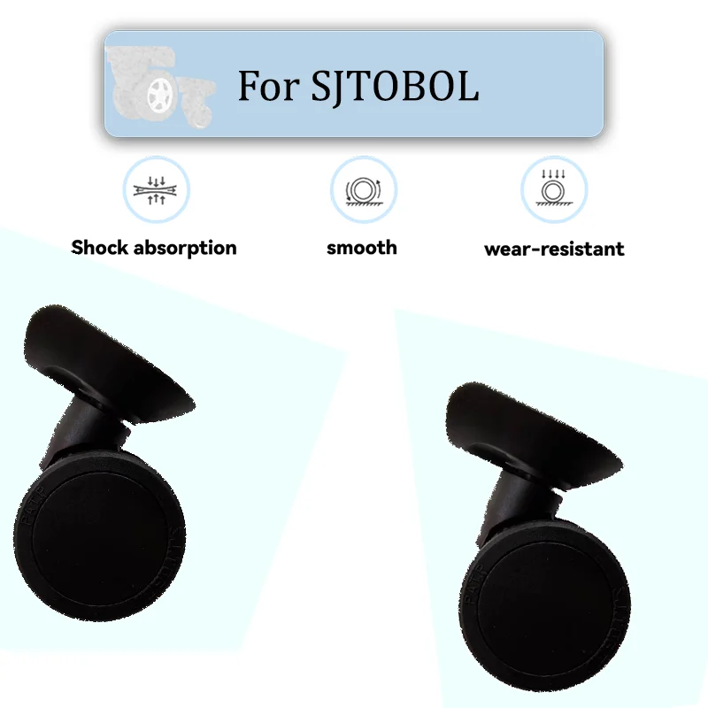 

For SJTOBOL T103 For Luggage Wheels Luggage Accessories Parts 360° Rotating Wear Suitcase Resistant Wheels Handle Replacement