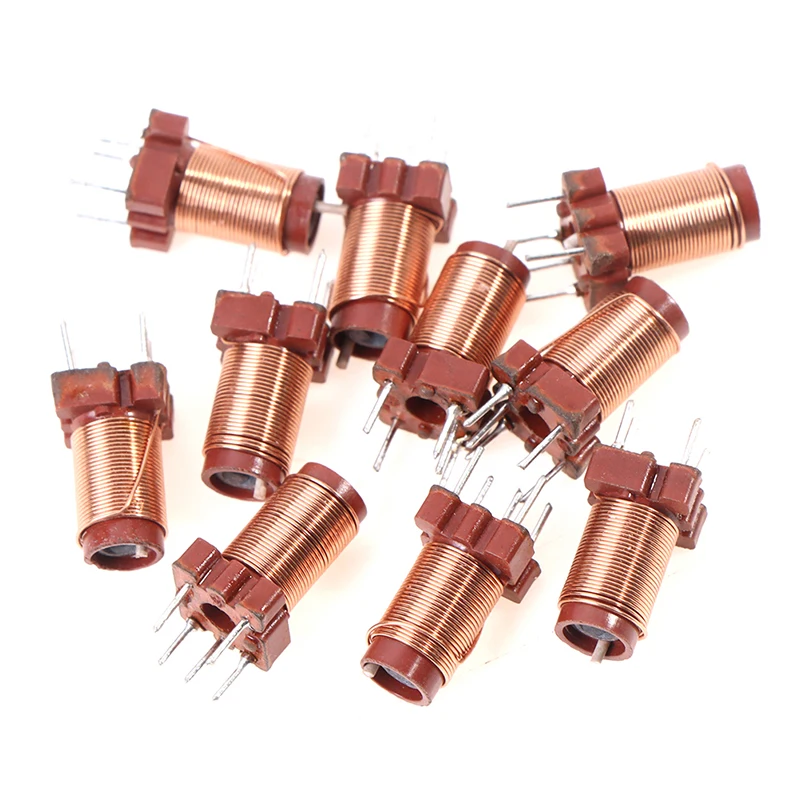 10pcs 26T 2.1uh-6.3uH Adjustable High-Frequency Ferrite Core Inductor