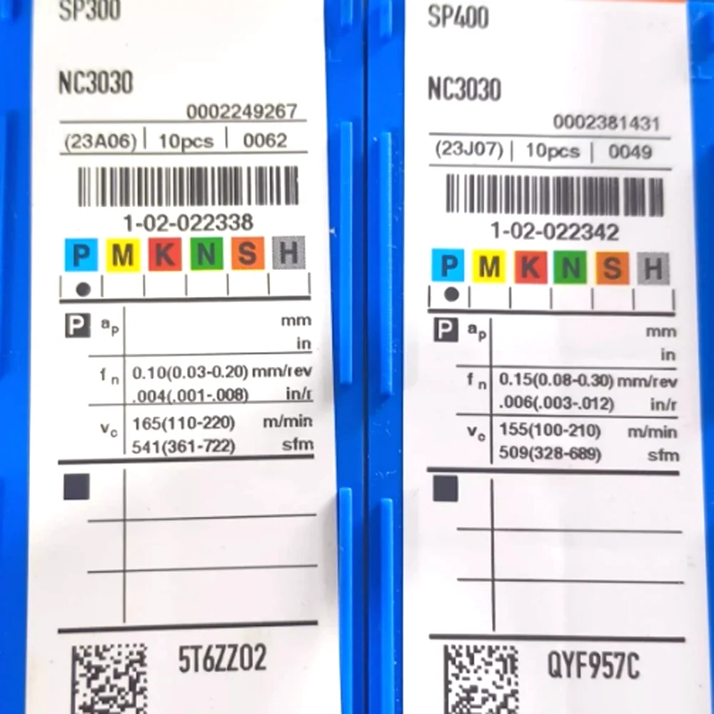 Insertos de torno de torneado originales SP200 SP300 SP400 SP500 SP600 NC3030 NC3020 cuchillo de taller herramienta de corte CNC fresadora de Metal