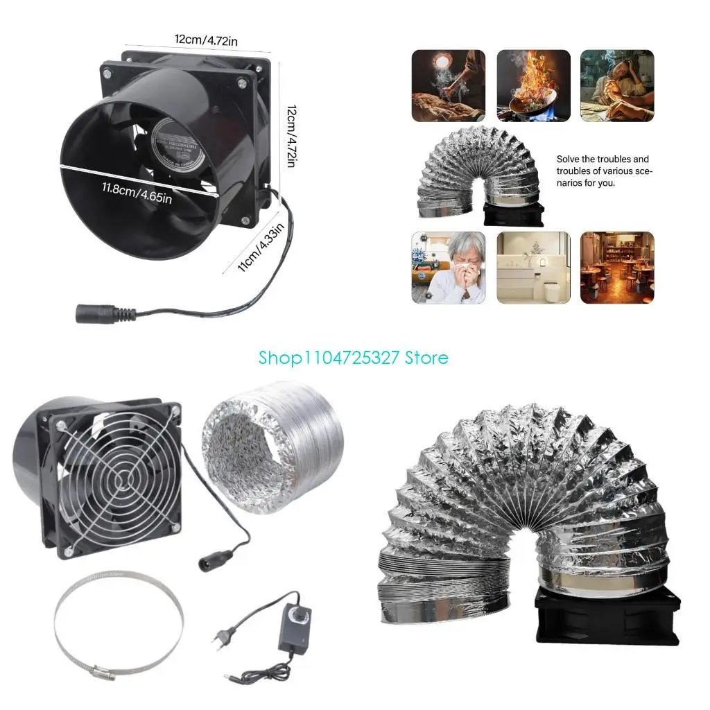 

D8KF 210cfm inline Регулируемая выхлопная вентиляция для сварочной вентиляции Небольшая космическая вентиляция