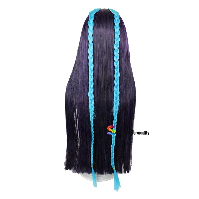 2025 12 Genshin تأثير Yunjin 75 سنتيمتر طويل مستقيم الأرجواني الداكن أنيمي شعر مستعار تأثيري مقاومة للحرارة الاصطناعية