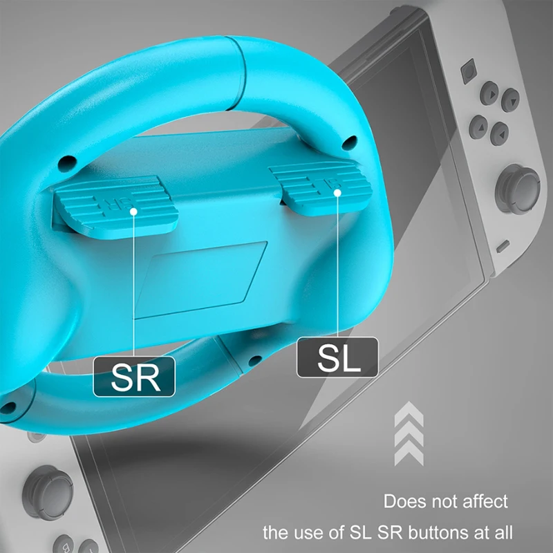 2PCS Racing Steering Wheel For Nintendo Switch OLED NS Left Right Joy-Con Game Controller Gamepad Grips ABS Handle Stand Holder - Image 4