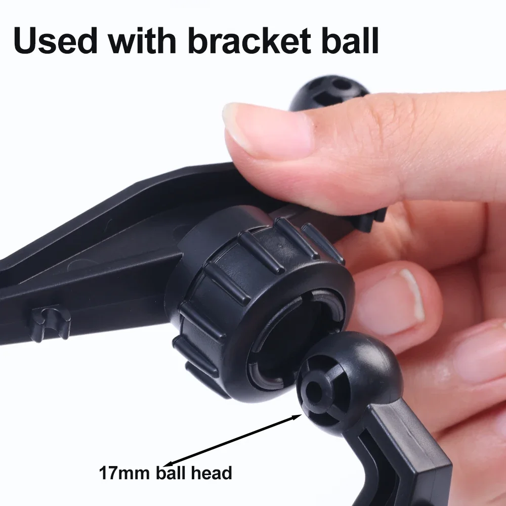 Universal Dual Ball Head Car Holder Accessories 360° Rotation Mount Mobile Phone Navigation Bracket For Auto Center Console