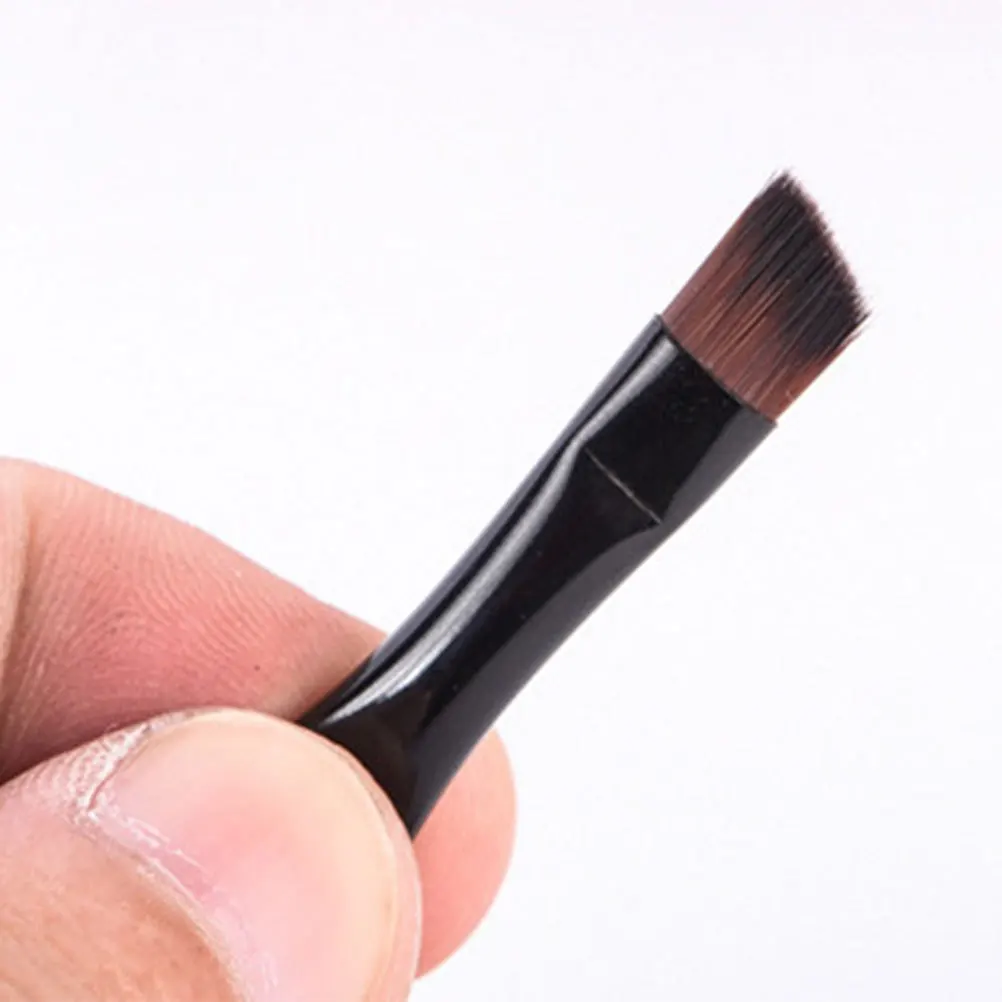 Brosse à ombre à paupières double face, outil de maquillage Portable pour femmes et filles, noir, toucher confortable, poudre facile à coller, 50 pièces