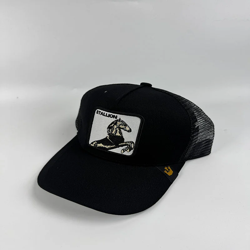 

Goorin Bros The Original Trucker The Yellow Sheep Dark Horse Mens Winter Caps Soft Cap Baseball Cap Animals Black Hat Caps