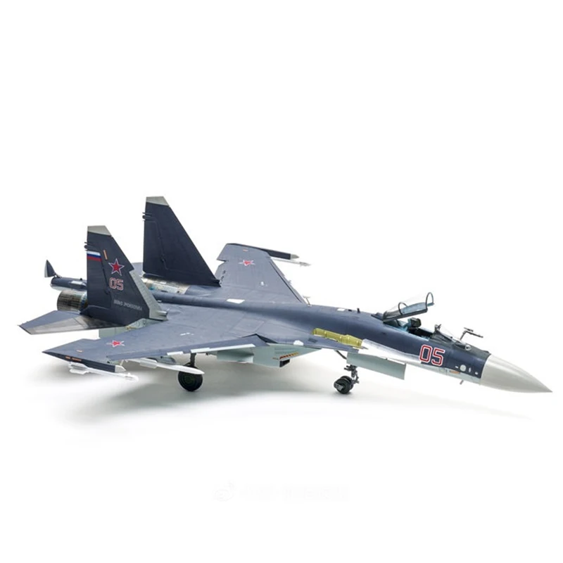 Kitty Havik Geassembleerd Vliegtuig Model Kit Kh80142 Russische Su-35 Flanker-E Jachtbommenwerper 1/48