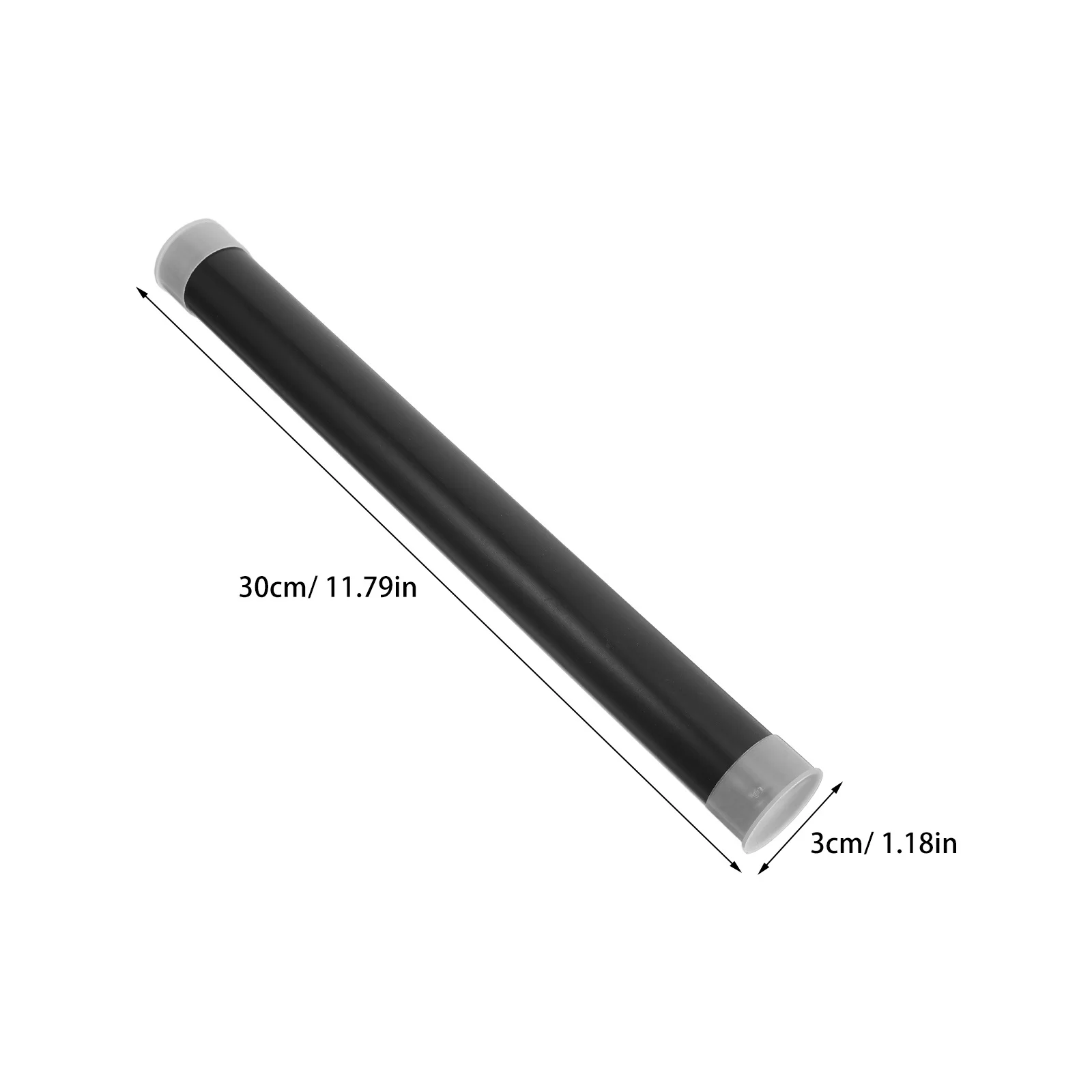 10Pcs Black Plastic Mailing Tubes Lightproof Poster Shipping Tube Blueprint Storage Cylinder Packaging Travel Art Document