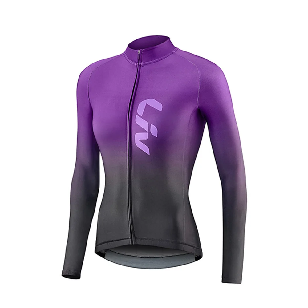 Winter  Cycling Women's Thermal Fleece Long Sleeve Jerseys Sportswear Unforme Maillot Ciclismo Bicycle Jackets Mtb Bike Tops