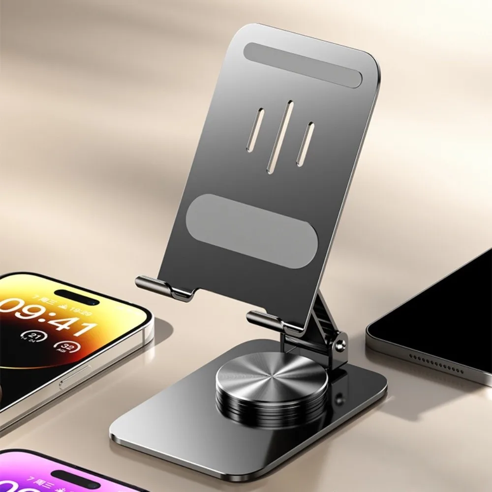 

360 ° Вращающийся регулируемый держатель для телефона Складная регулируемая подставка для мобильного телефона Металлическая портативная настольная подставка для мобильного телефона