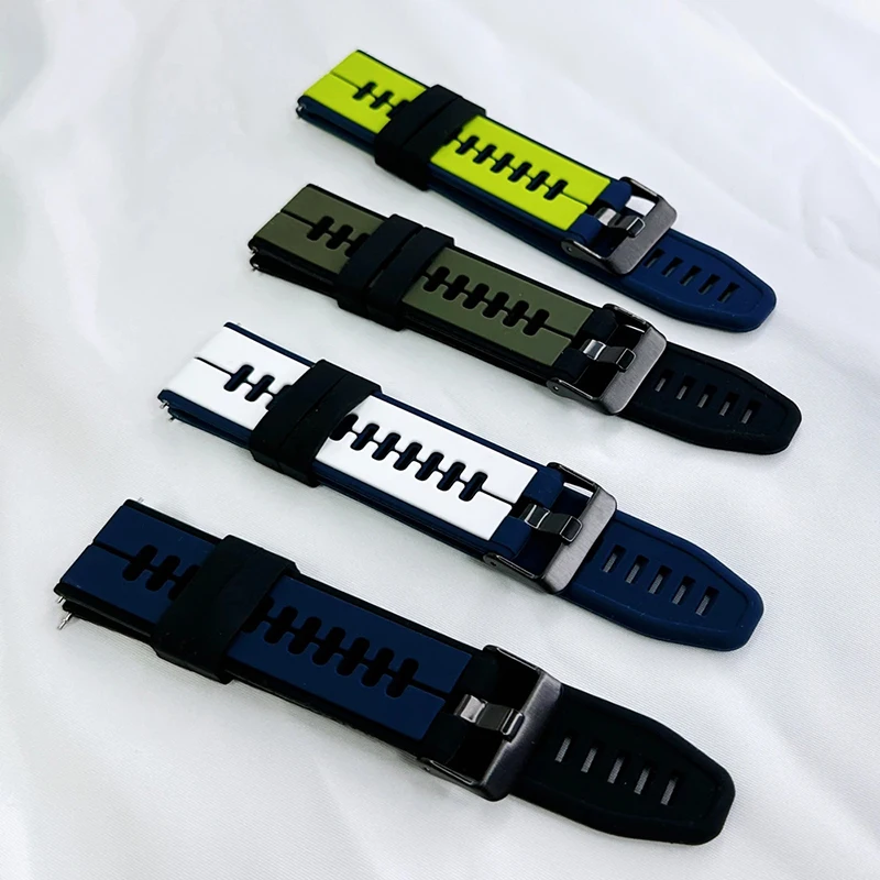 22mm Watch Strap Band For Garmin Forerunner 255M 965 265 745 Sport Silicone Bracelet Huawei GT Runner 46mm Smart Watch Wristband