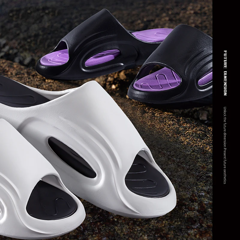 Trendy Comfort Slippers Outdoor Thick Sole Anti-slip Slippers Perfect for Beach or Home Can Be Separated Inside and Outside