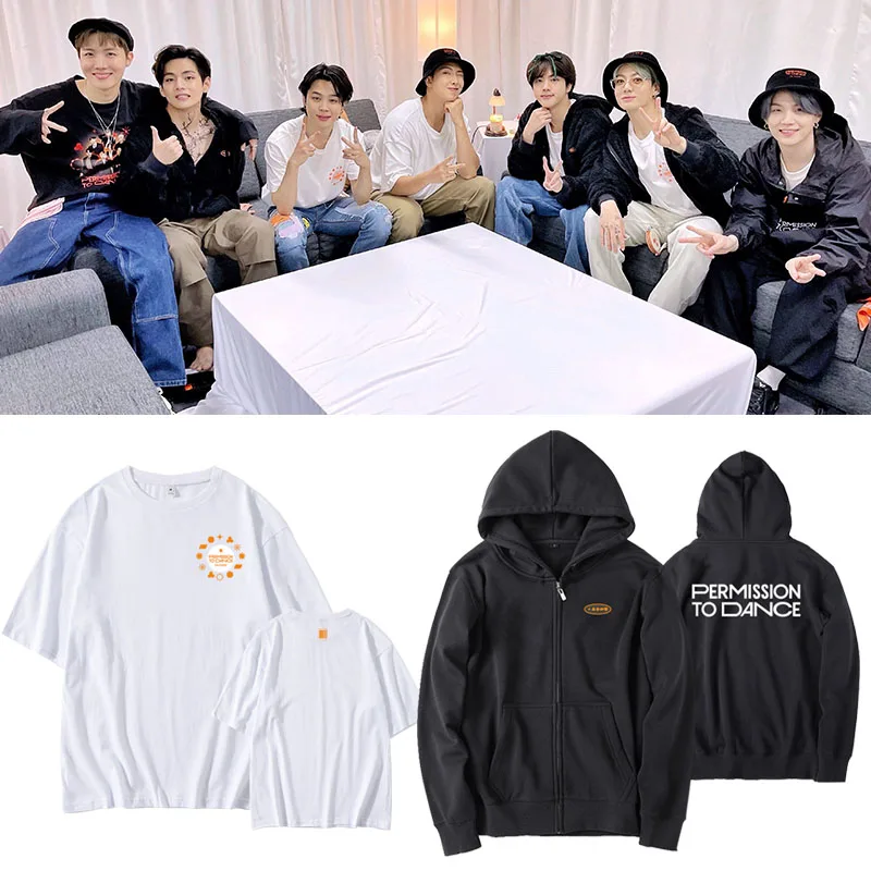 

Concert PERMISSION to DANCE on STAGE Support Jacket Hoodie Cotton Long Sleeve Printed Casual Loose Fit Women's Sweatshirt