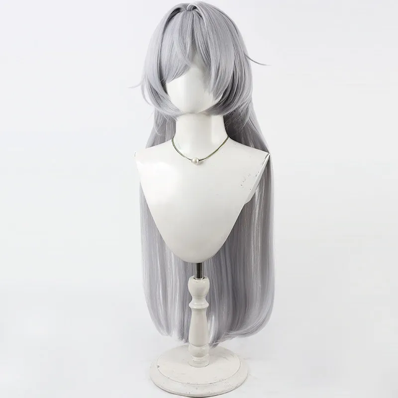 Juego Wuthering Waves Mornye Cosplay peluca Mornye gris pelo largo Cosplay para Comicon fiesta adultos mujeres hombres