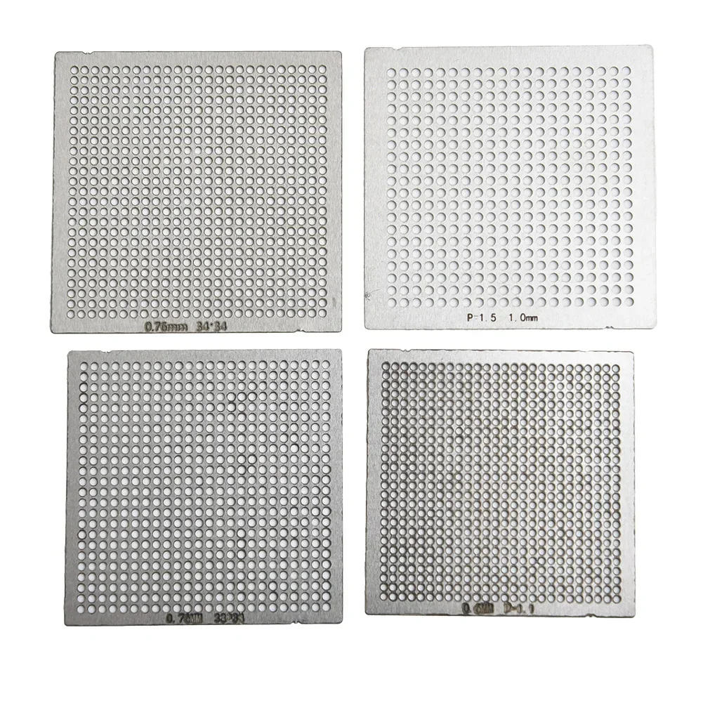 

27PCS Reball Reballing Rework Net Stencil Directly Heat Parts Hot Air Machine Heated Soldering Consumable Metalworking Tool