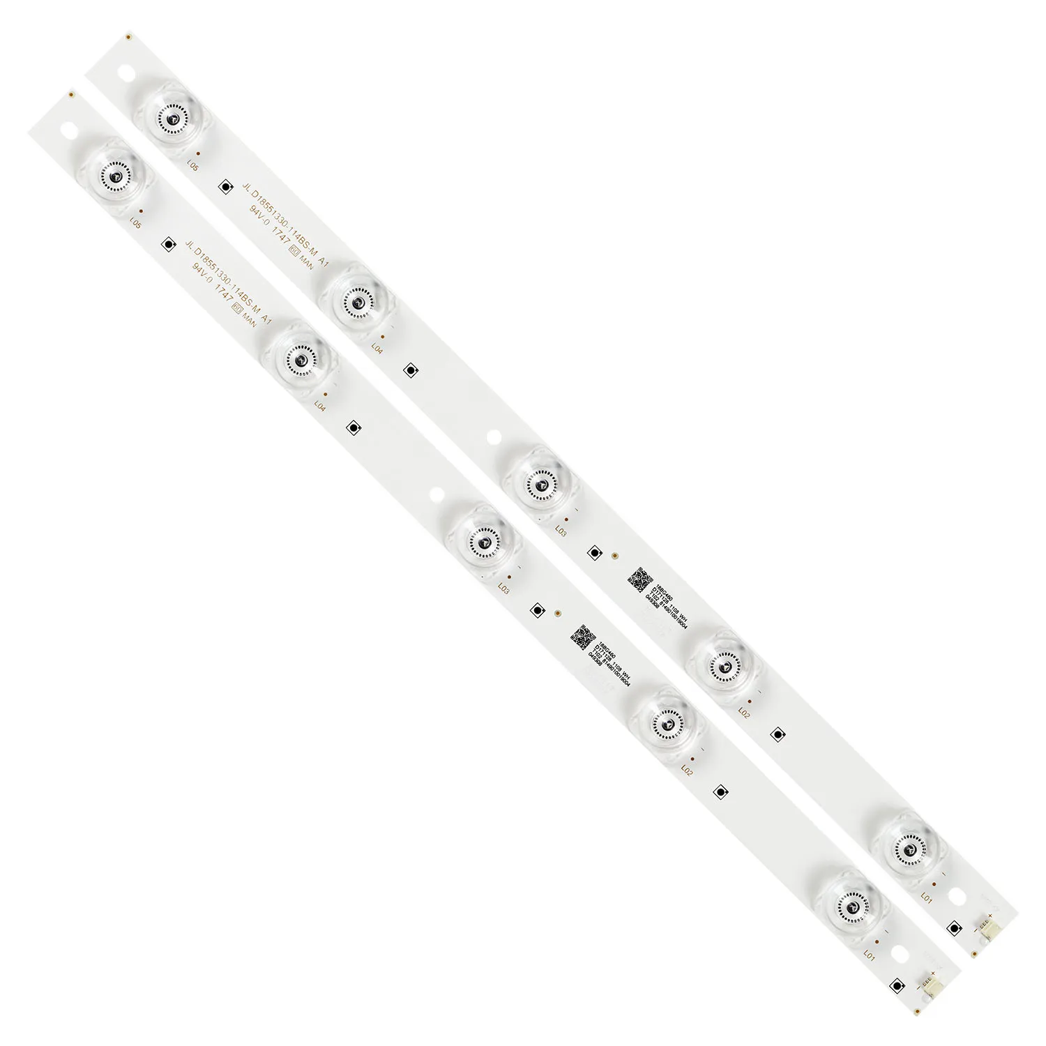 6V LED Backlight Strip 343mm with 5 Lamps Compatible with Element ELEFW195 JL.D18551330-114BS-M A1 - Replacement Lamp Strip