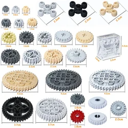 Parti tecniche MOC Gear Bulk Bricks assemblare particelle blocchi di costruzione ad alta tecnologia fai da te compatibili con tutti gli accessori del modello di auto di marca