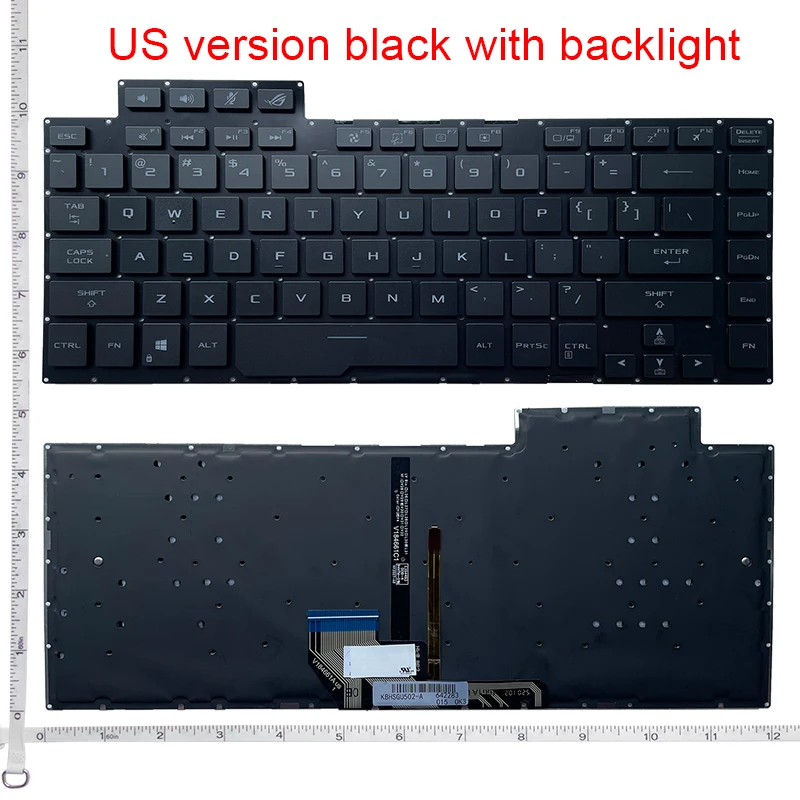 Imagem -02 - Teclado dos Eua para Asus Ga502 Ga502g Ga502d Ga502i Gu502 Gu502g Gu502gv Gu502l Gu502lw Gx502 Gx502g Gm502 Portátil Inglês