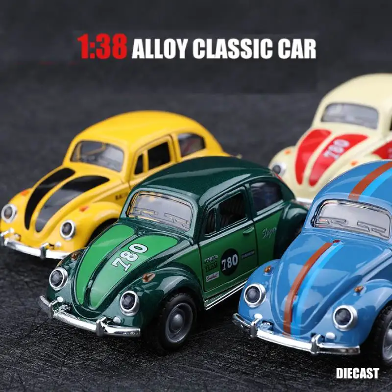 Mini voiture classique rétro en alliage de 11cm, modèle de Simulation 1:38, modèle de véhicule moulé sous pression, décoration de Collection, cadeaux pour enfants, jouet pour garçons