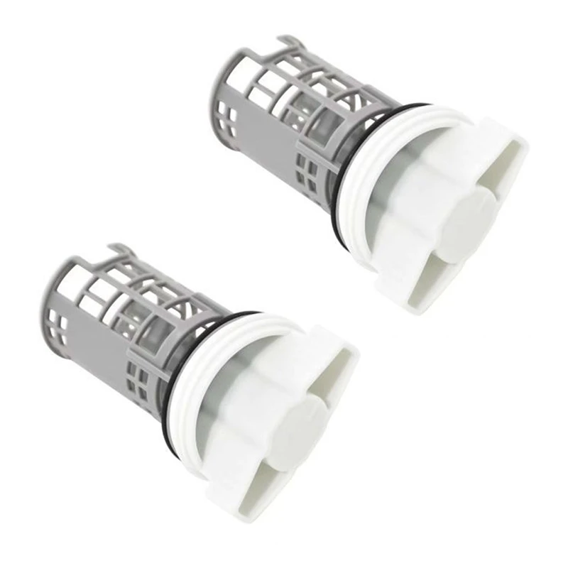 

2 PCS DC97-16991B Washer Drain Pump Filter Washing Machine Filter For Samsung Replaces 4000059 AP5800143 PS8764284