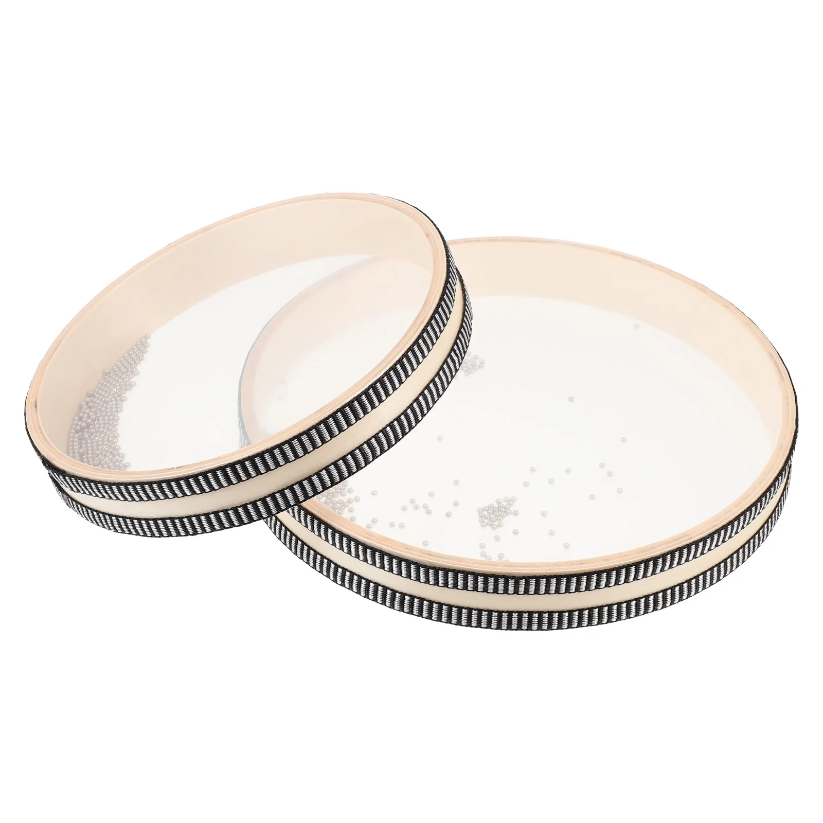 2 قطعة طبل موجة المحيط للأطفال اليد الخرز طبل قطعة واحدة حواف ناعمة الوالدين الطفل أداة عزف موسيقى تفاعلية الاطفال الموسيقى #2