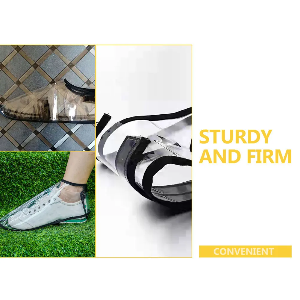 

Waterproof Shoe Cover Portable Thickened Transparent Overshoes for Men Women Rain Protector Non Slip Sole Outdoor Travel Camping