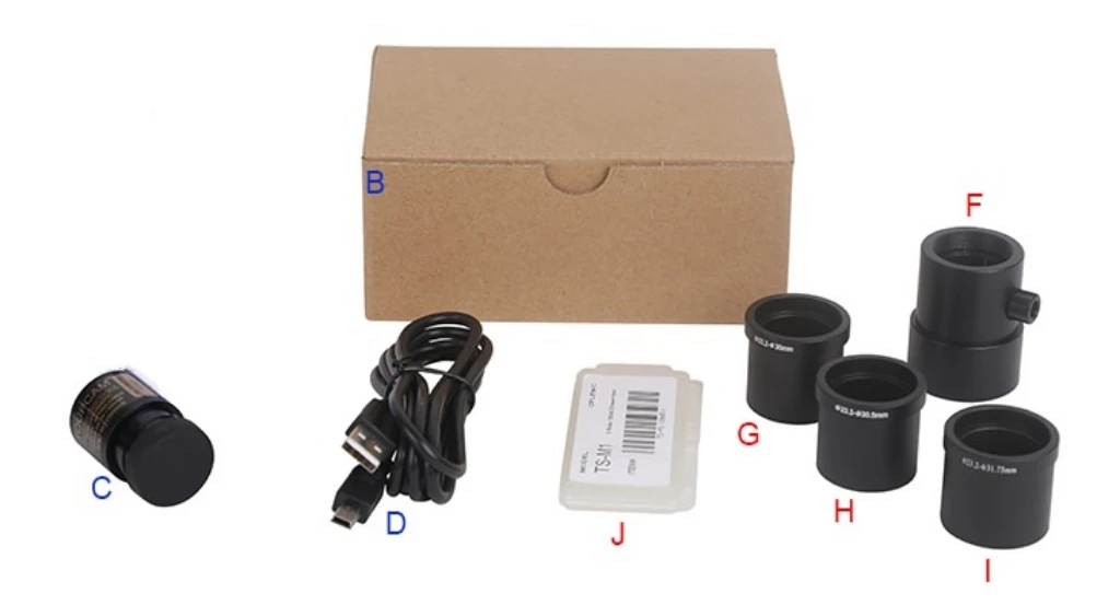 Oculare elettronico per microscopio industriale con sensore IMX335 USB 2.0 CMOS da 5 MP