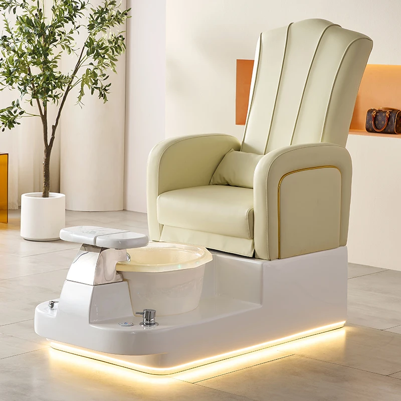 Nail Salon Multifunction Adjustable recline Foot spa bathing massage Pedicure Chair