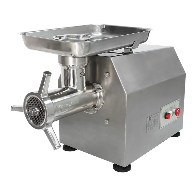 Picador de carne elétrico comercial de aço inoxidável