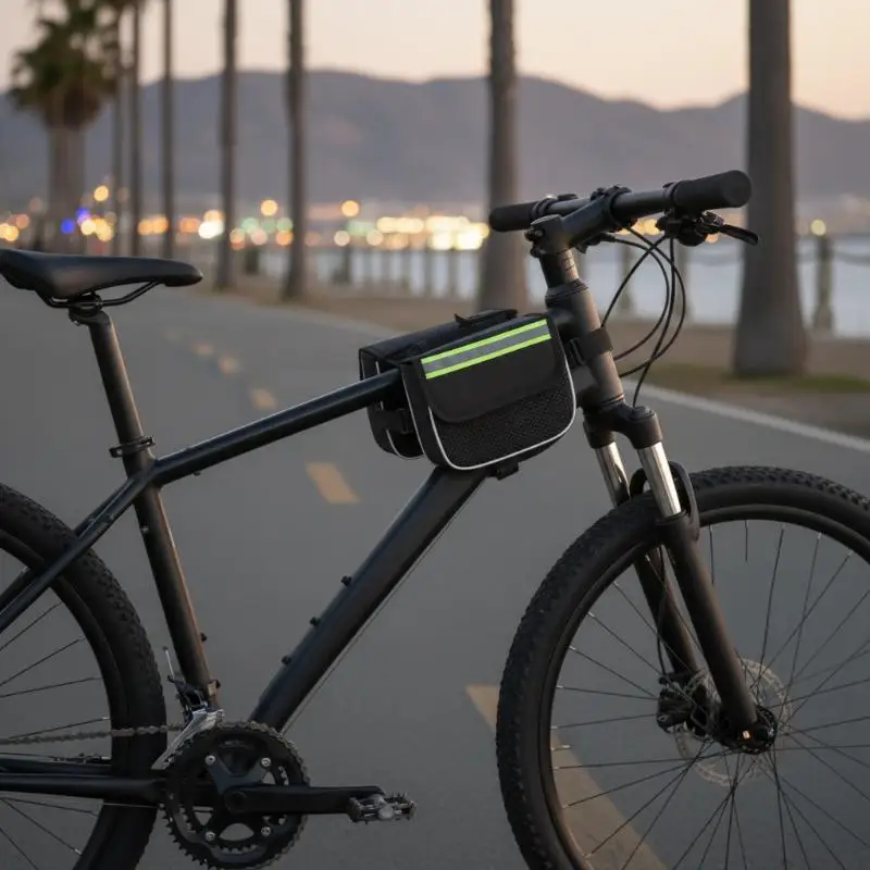 Multi-Functional Bicycle Front Frame Bag Perfect for City Riding and Touring
