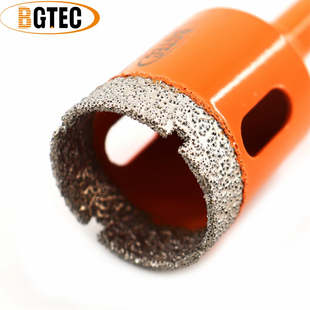 BGTEC 2pcs Dia20mm Diamond Core Bits Triangle Shank Hole Saw Tile Drill Marble Granite Brick Drilling Crown For Angle Grinder