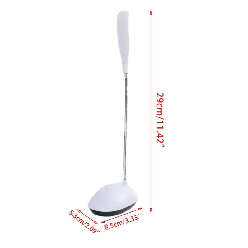 Mini lampada da scrivania a LED alimentata a batteria rotazione a 360 gradi tubo flessibile a collo cigno regolabile protezione degli occhi tavolo da studio lettura luci notturne