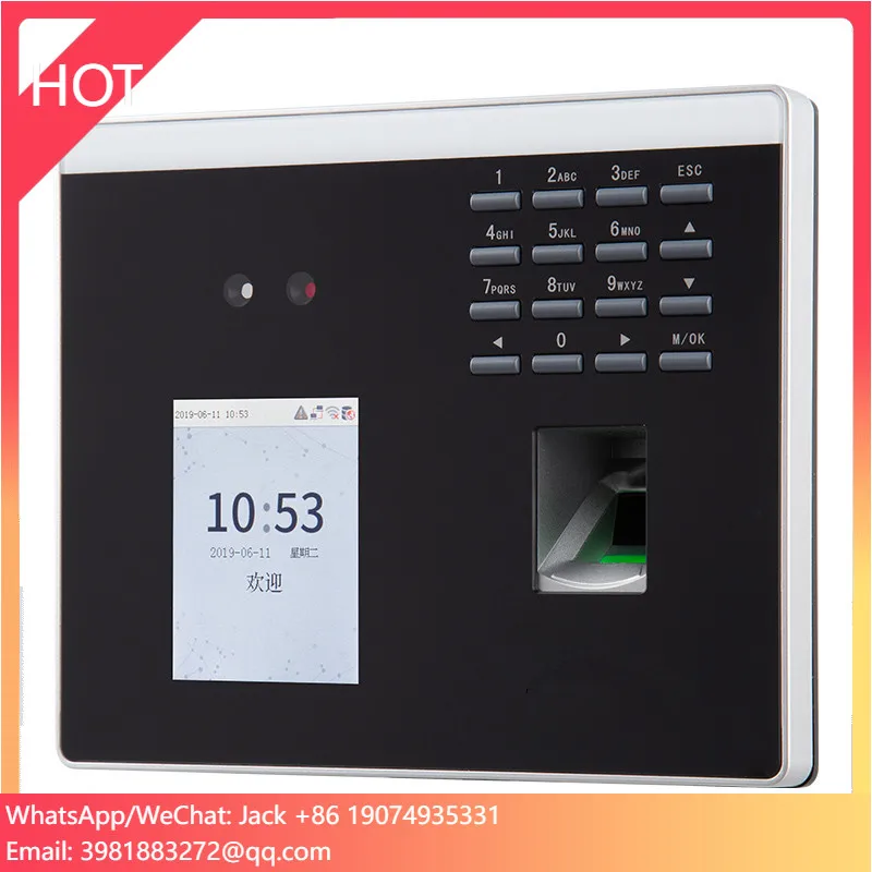

ZKT XFace100 Wifi Hybrid Biometric Visible Light Facial Recognition Time Attendance Terminal Machine