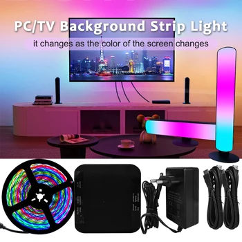 Smart Ambient TV Retroilluminazione a Led 4K HDMI 2.0 Dispositivo Scatola di sincronizzazione WS2811 RGB Led Strip Light Bar Kit per 24-85 pollici TV Video PS4 XBOX
