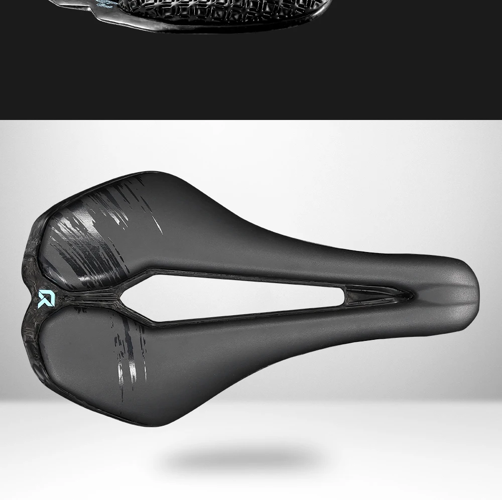 2026 RYET Ultraleichter Carbon-Sattel Hohlkomfort 245x143mm MTB Rennrad Gravel Bike Sitz Atmungsaktives Langlebiges Fahrradkissen Zubehör – Detail 13