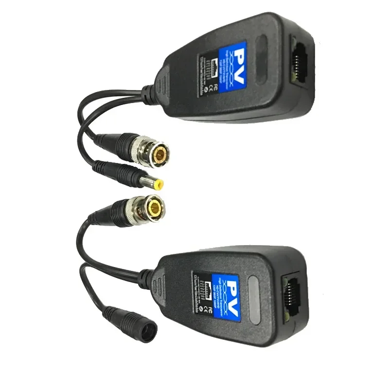 Para 2MP 3MP 4MP 200M rango HD CVI/AHD/TVI Twisted BNC CCTV transceptores pasivos Cat5 CCTV UTP Video Balun IPC para ESCAM 205PV