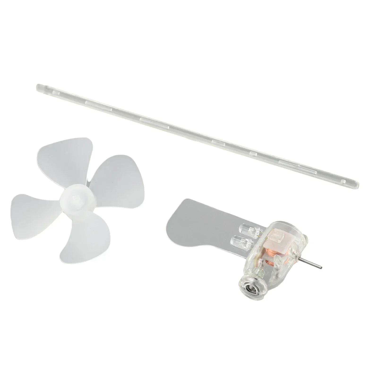 LED Teaching Tools Wind Turbines Model Plastic Sample Smallest Template Wind Turbine 1 Green LED 1Pc 2 Blue LED