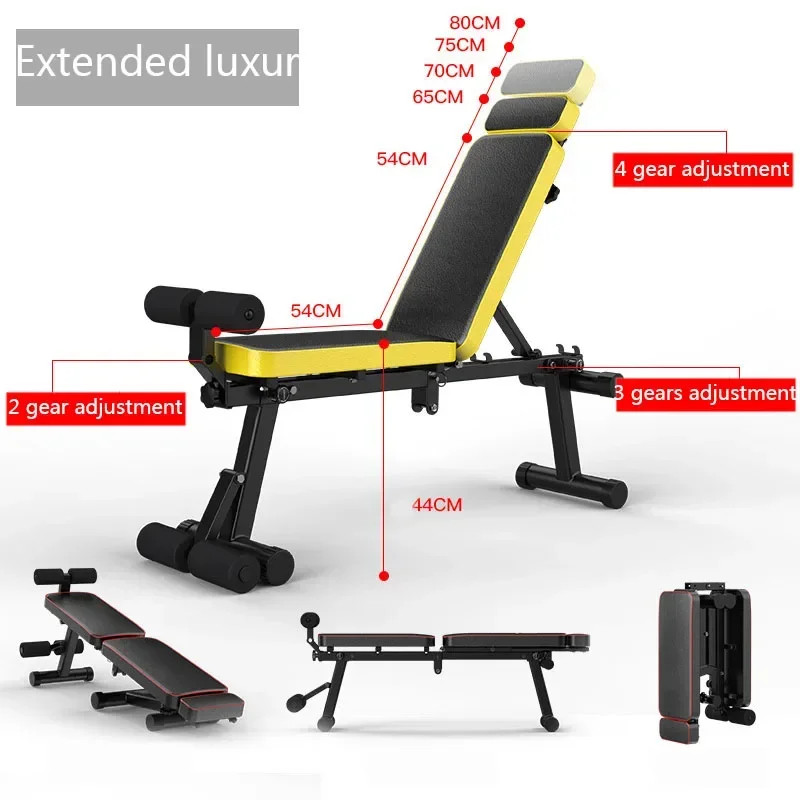 Household Dumbbell Bench Portable Weightlifting Bench Folding Fitness Chair Multifunctional Weightlifting Bed Bench Press XS