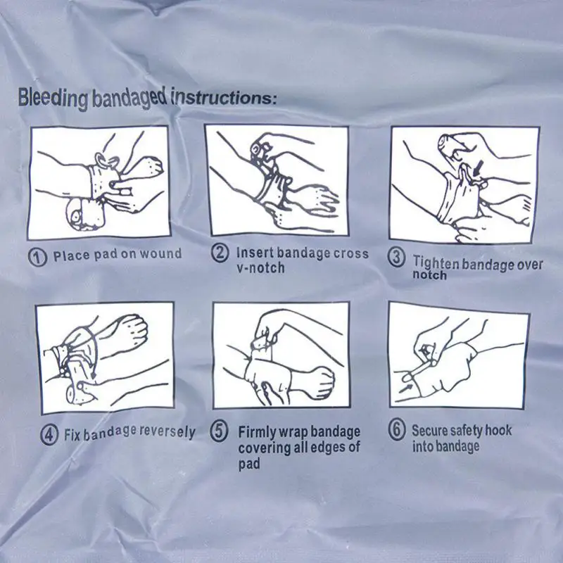 Медицинский травматовый комплект из Израиля, повязка 4/6 дюймов, экстренная защита для наружного применения, кемпинга, пешего туризма, ран, первая помощь