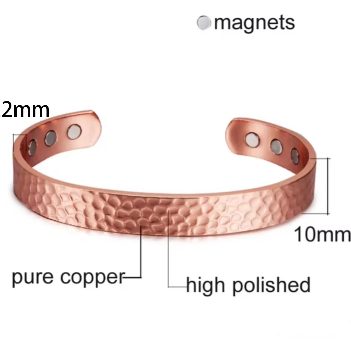 Magnetic Copper-plated  Jewelry-Setl Adjustable Vintage Bracelet Ring Resizable Health Viking Jewelry Set For Women Men