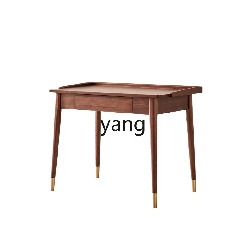 

LMall solid wood modern simple desk home Nordic light luxury writing desk study desk