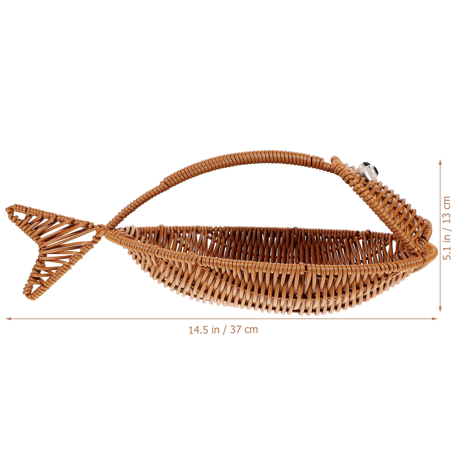 

Fish Shaped Container Multi-function Fruit Basket Small Woven Pp Food Serving Baskets
