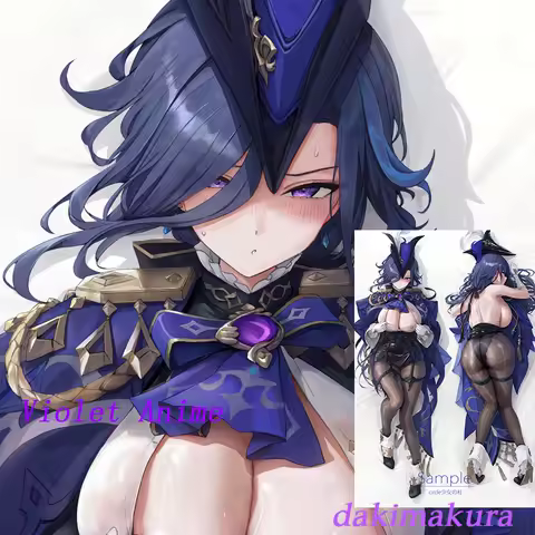 Dakimakura Anime clorinde (genshin impact) 6Double-sided Print Life-size Body Pillow Cover Bedding Gifts