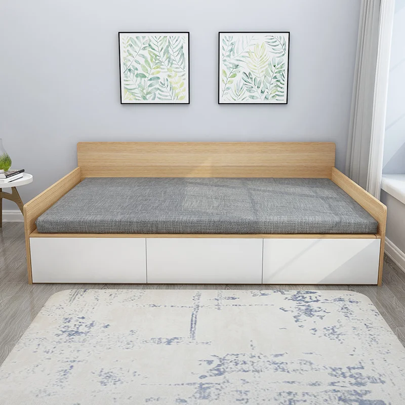 Contemporary quality assurance Solid wood tatami bed with air pressure drawers Hot-selling furniture at great prices