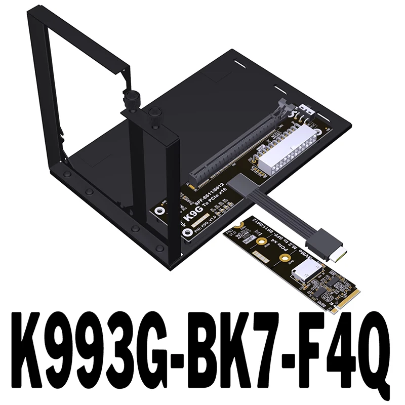 PCIE 5.0 x4 إلى OCuLink SFF-8611 M.2 حوض جرافيك خارجي M.2 محول eGPU بواجهة خارجية لـ NUC STX ITX