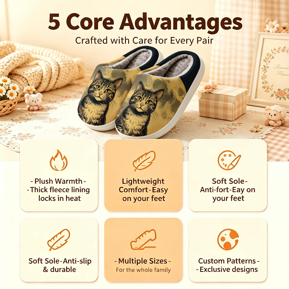 Pantufas de Pelúcia Brancas Qu - Interior Designer avaliação e preço