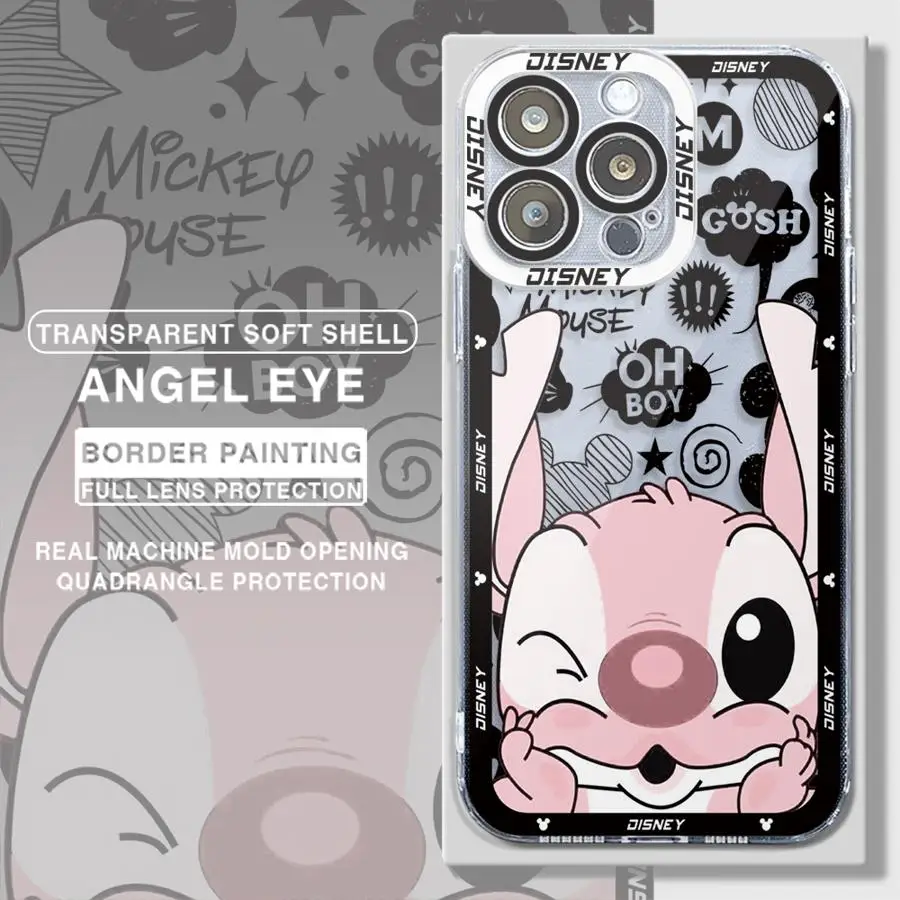 Disney Mickey Stitch Minnie Phone Case for Xiaomi Mi 11 Lite 12T 11T Pro 9A 10A 10C 12 12C 13C 5G Poco X3 NFC X3 Pro Cover image 5
