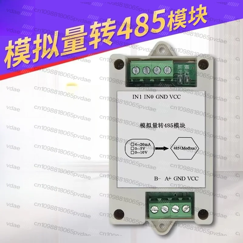 Analog to 485 Module Analog Input Acquisition Converter High Accuracy 4-20mA